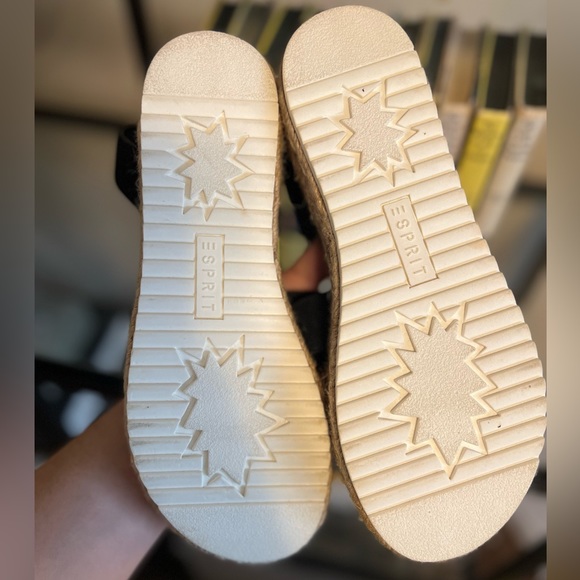 ESPRIT - Platform Sandals, Size 7 - Black - Picture 3 of 3